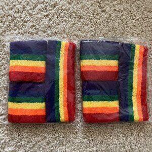 Rainbow headband and wristband set, 2 sets, New